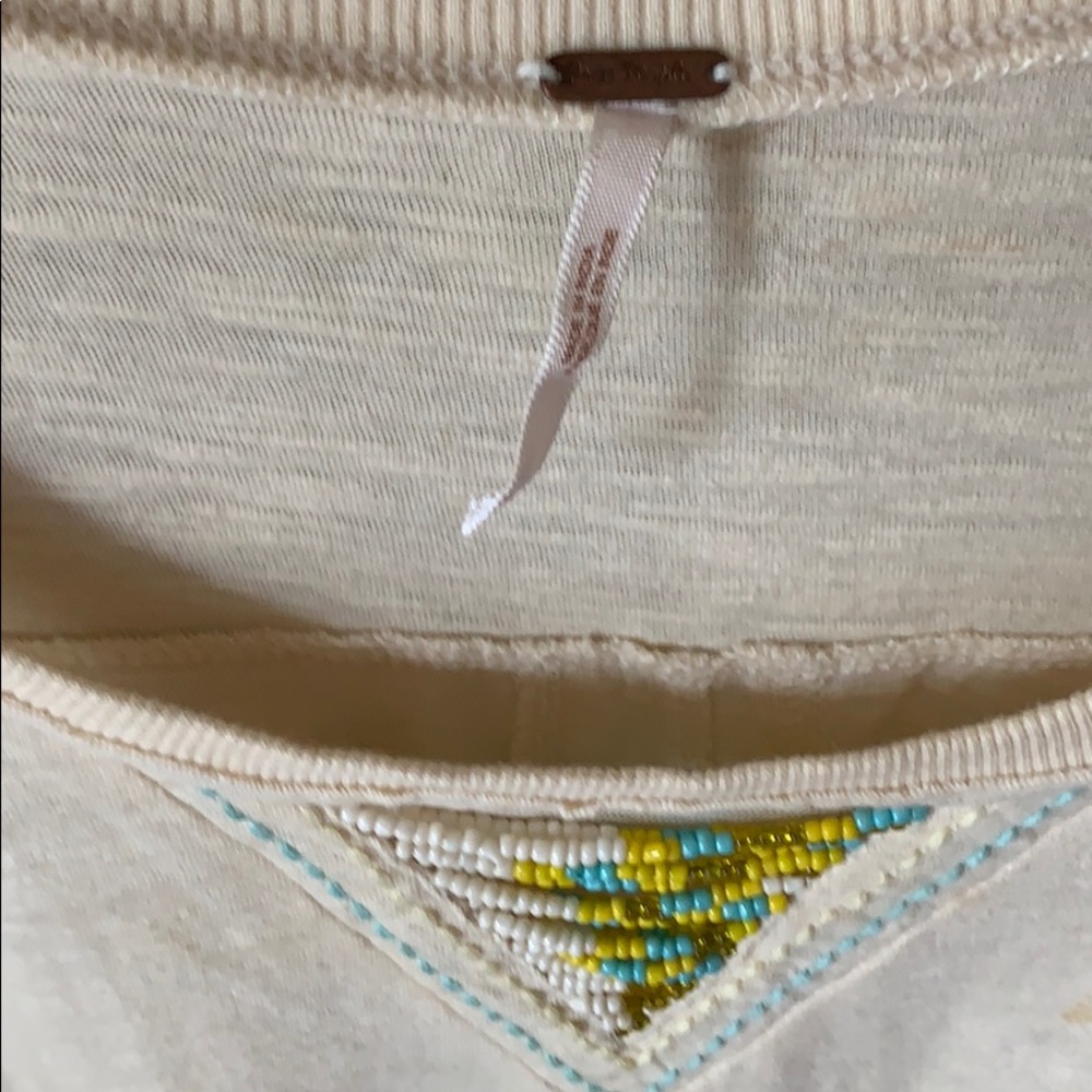 ✨Free People Lightweight Beaded Long Sleeve Top - Picture 7 of 8